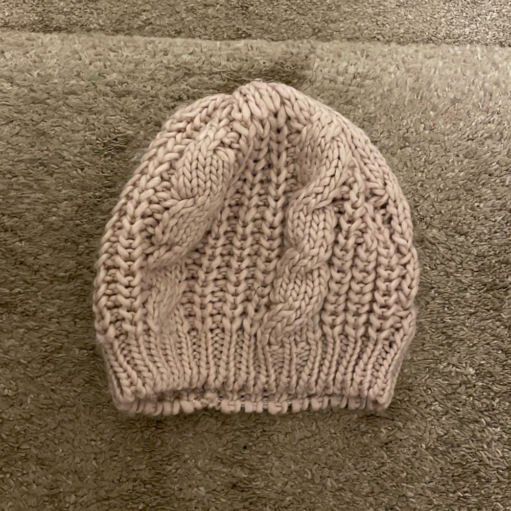 Light Pink Knit Beanie